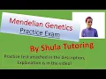 Mendelian Genetics Practice Test with Answers and Explanation