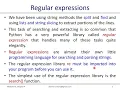 Python Programming Regular Expressions RegEx VTU BE CSE 15CS666 OPEN ELECTIVE