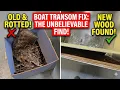 The Ultimate Jon Boat Transom Repair From Rotten to Rock Solid Crestliner PT 2