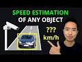 Speed Estimation of ANY Object in using Computer Vision Vehicle Speed Detection with YOLO 11