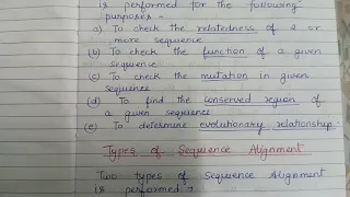 Sequence Alignment Global Sequence Alignment