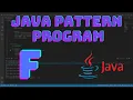 How to Create an Alphabet Symbol Pattern in Java F