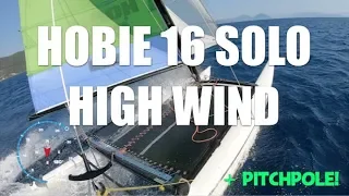 How much is too much wind for Hobie 16 Solo   massive pitchpole!
