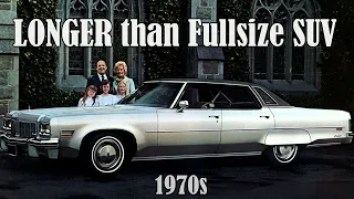 9 Longest LUXURY AMERICAN Cars decade 1970s Luxury Land Yacht - Longer than Fullsize SUV