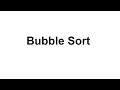 Programming Bubble Sort Algorithm Java Tutorial