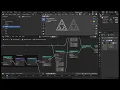 Sierpinski triangle with geometry nodes in Blender 4 5