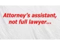 Attorney s assistant not full lawyer CodyCross