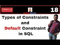 Apps Technical 18 Types of Constraints and Default Constraint in SQL