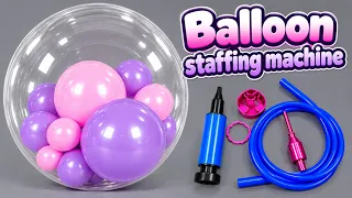 How to fill a bobo balloon with balloon staffing machine.