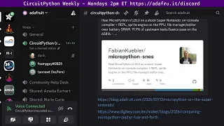 CircuitPython Weekly Meeting for July 20th 2026 circuitpython