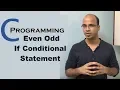C Programming Tutorial part 6 Even Odd If Conditional Statement