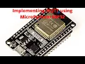Implementing MQTT using Micropython and ESP32