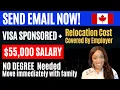 FREE CANADA WORK VISA 2023 Employer Paying Relocation Cost Move with family