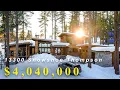 MUST SEE EPIC DREAM HOME IN TRUCKEE CA FOR SALE 13300 Snowshoe Thompson HOME THEATRE