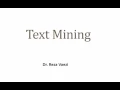 Text Mining Lecture Recording