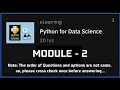Module-2 Python Data Structures Python for Data Science