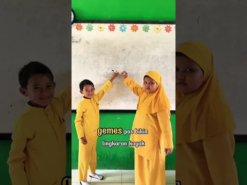 Ketika Adek Ini Bikin Gemes Pas Buat Lingkaran
