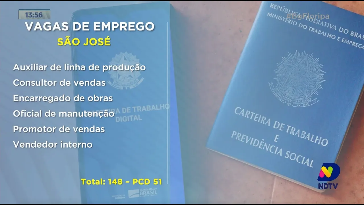 Vagas de emprego: Santa Catarina tem mais de 5,6 mil vagas abertas