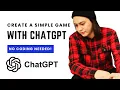 Create a Simple Game with ChatGPT No Coding Needed - HTML CSS JavaScript Tutorial