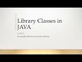 Library Classes in Java Class 10 ThinkComputer