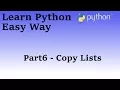 Programming in Python Part6 Copy Lists