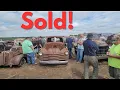 Oklahoma Junkyard Auction Action Classic Cars Trucks SOLD 1930s to 80s for Projects and Parts