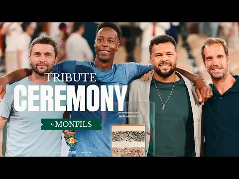 Gael Monfils tribute ceremony | Roland-Garros 2026 - YouTube thumbnail
