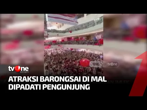 Kerumunan Pengunjung di Mal Bandung Saat Perayaan Imlek