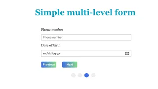 Easy way to multi step register form using css and javascript