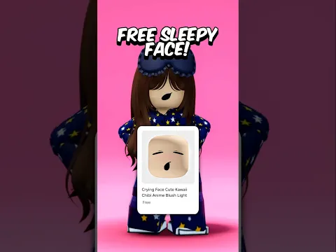 FREE YAWN FACE ROBLOX! #roblox #avatar #free