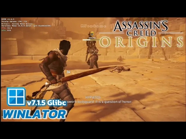 Winlator Glibc - Gameplay Assassin's Creed Origins (Windows) On Android