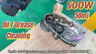 Portable 500W 50mj Pulse Fiber Laser Cleaning Machine Oil Grease Cleaning  motorcycle restoration