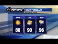 FIRST ALERT WEATHER Tolerable Monday Tuesday before summer heat builds in