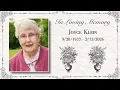 Joyce Klein Funeral Service
