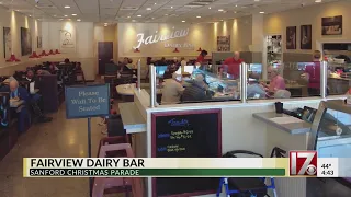 Fairview Dairy Bar welcomes people ahead of 2025 Sanford Christmas Parade