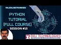 Python Tutorial for Beginners Session - 15 Python File IO rajonlinetrainings