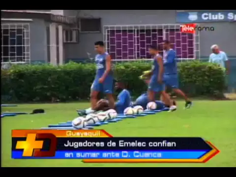 Jugadores de Emelec confían en sumar ante D. Cuenca