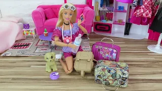 Barbie Morning Routine - Prepare for Travel