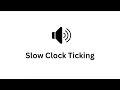 Slow Clock Ticking | Sound Effect | Ringtone