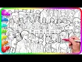 KPop Demon Hunters Coloring Pages Compilation Satisfying Coloring Rumi Zoey Mira and Saja Boys