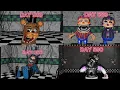 FNAF ALL THE ANIMATRONICS THROUGH OUT THE YEARS THE COMPLETE SERIES PART 1