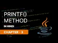 PRINTF METHOD IN JAVA NARESH SWAMI