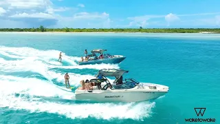 Wakesurfing Adventure in Turks & Caicos | 4k Drone