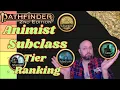 Pathfinder2e - Ranking The Animist Practices