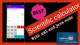 How to make a Scientific Calculator App Android Studio with source code part - 1