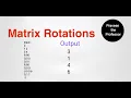 matrix rotations matrix rotations in python
