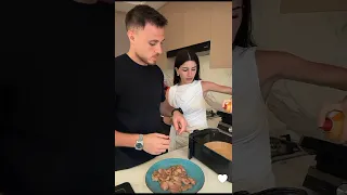 تجهيزات الطبخة من ايدين رامي حمدان و زوجته سيدرا بيوتي      وتحدي لعبة الارقام   في دبي دندنها