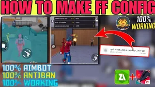 HOW TO MAKE CONFIG FILE FOR FREE FIRE HEADSHOT 