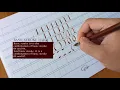 Italic Calligraphy Tutorial 01 the Basic from Tools to Strokes Beginner Friendly