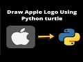 Draw Apple Logo using Python Turtle By CodeWithAakarsh